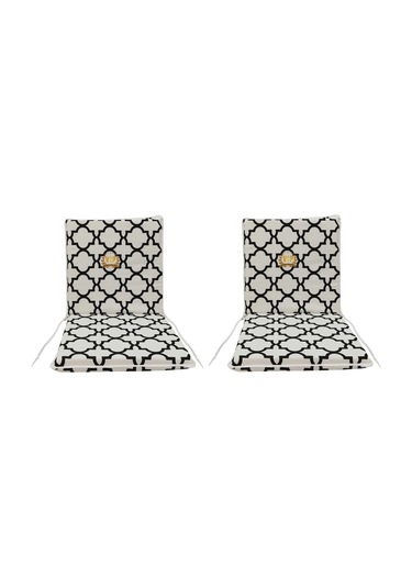 Viphomeconcept Sandalye Minderi 2 Adet Arkalıklı Büyük Fermuarlı Alaçatı