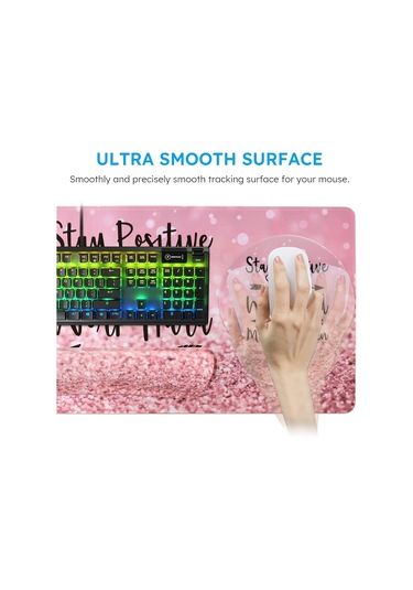 Ev Ofisi İçin 1'de Xxl Mouse Pad + Klavye Bilek Desteği + Fare Bilek Desteği + Ergonomik Masa Pedi Seti