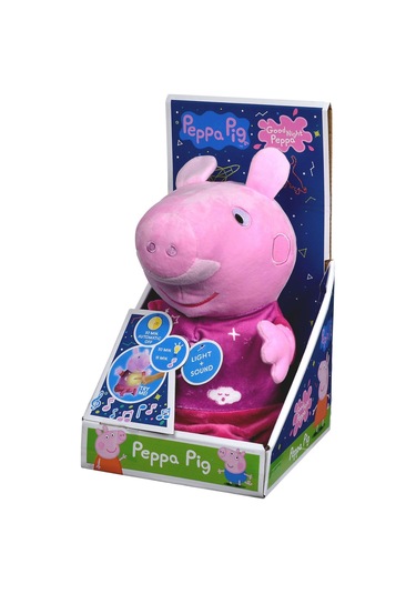 Peppa Pig Işıklı Ve Sesli İyi Geceler Peppa Peluş Pembe