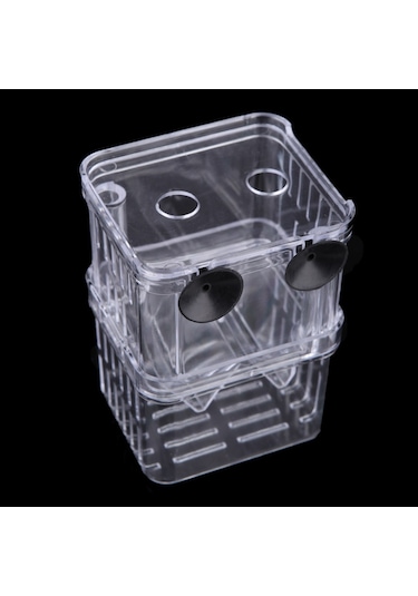 Xindoker Büyük Boy Şeffaf Balık Yavruları Koruma Kutusu - Çok Amaçlı Akvaryum İzolasyon Kutusu