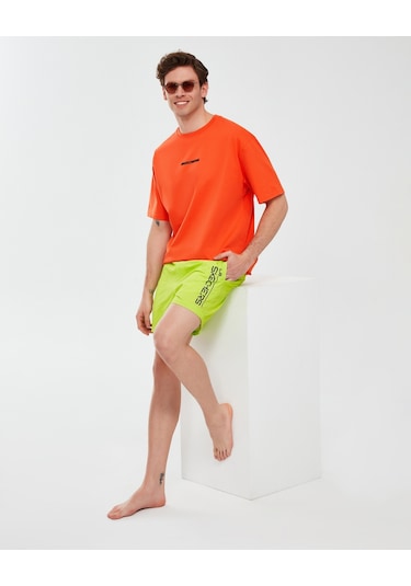 Skechers Swimwear M 5 Inch Swimshort Erkek Yeşil Deniz Şortu S241138-299 Yeşil