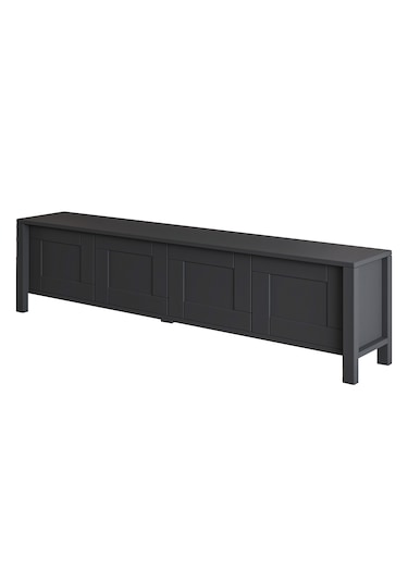 Vachel 4 Kapaklı Modern Tv Sehpası Antrasit