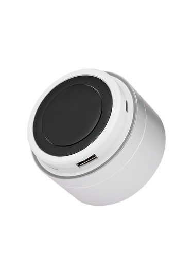 Suofeng Küçük Boylu Gümüş Bluetooth Hoparlör - Fm/tf Kart/aux Desteği, Elsiz Arama Ve 360 Surround Ses