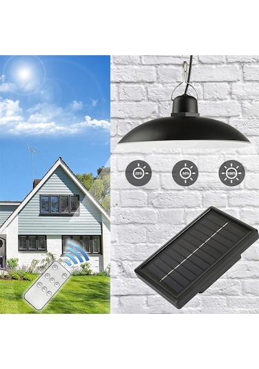 Güneş Enerjili Led'ler Tavan Işığı Kısılabilir 2 Aydınlatma Sıcak Beyaz