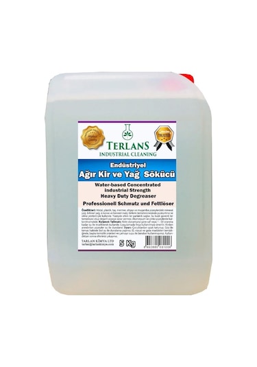 Terlans Endüstriyel Ağır Kir ve Yağ Sökücü 5 KG