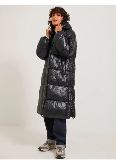 Jjxx Kapüşonlu Şişme Siyah Kadın Mont 12236546 001