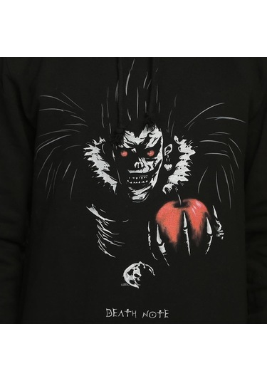 Bant Giyim - Death Note Ryuk Siyah Kapşonlu Erkek Sweatshirt