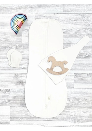 Mjolk Bebek Kundak, Şapka Ve Tırnak Koruyucu 386287033 Sütlü