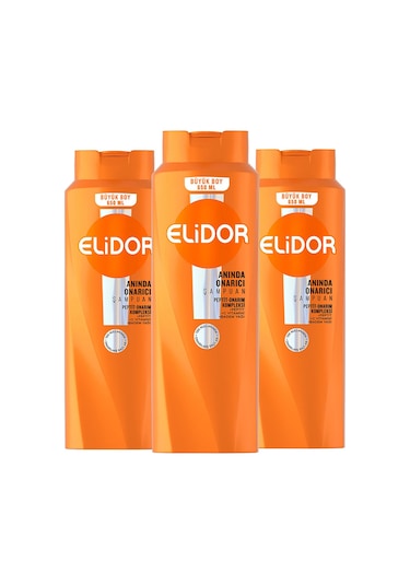 Elidor Anında Onarıcı Saç Bakım Şampuanı 3 x 650 ML