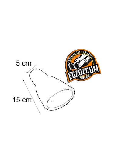 51 Mm Yassı Sessiz Nikelaj Egzoz Eksoz Ucu Tekli