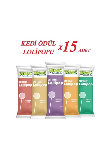 Wooc Lollipop Kedi Ödül Maması 1,4 Gr 15 Adet