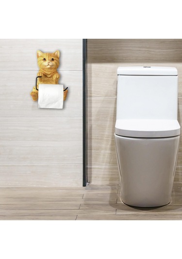 Suntek Tuvalet Kağıdı Rulosu Tutucu Komik Otel Tuvaleti Duvara Sarı