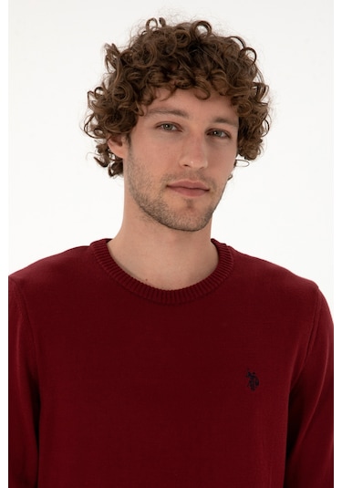 U.s. Polo Assn. Erkek Bordo Kazak /triko 50313713-vr014 Bordo