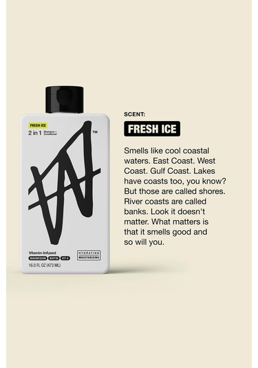 W Labs Fresh Ice 2'si 1 Arada Nemlendirici Şampuan Ve Saç Kremi 473ml Tüm Saç Tipleri