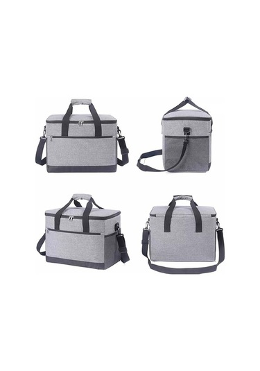 Novahub Dayanıklı Oxford Kumaş Soğutucu Çanta, 30l, Plaj, Piknik İçin İdeal Bej Bej