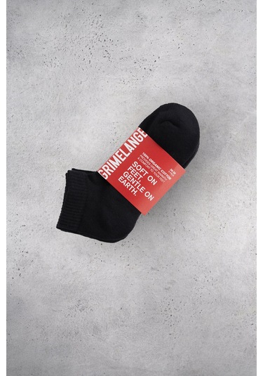 EARIEN Kadın Organik Pamuklu 3 Lü Paket Siyah Çorap