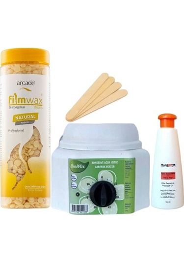 Arcade Filmwax Boncuklu Sir El Ağda 400 Gr Natural Ağda Isıtıcılı