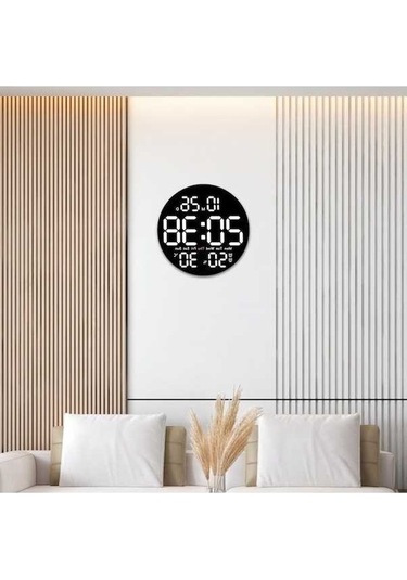 Novahub Uzaktan Kumandalı Dijital Saat - Sıcaklık, Nem Ve Çift Alarm Diğer