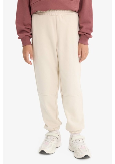 Defacto Kız Çocuk Beli Lastikli Jogger Eşofman Altı F0389a825aubg74 Bej