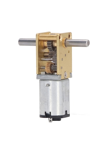 Aubyhe Dc6v 8rpm Yüksek Tork Çift Eksenli Motor, Düşük Hızlı Metal Dişli, Sabit Koltuklu, Robot/akıllı Araç Uygulamaları İçin 1218-n20