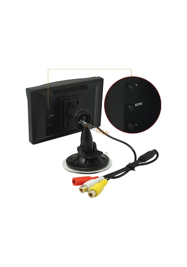 5 İnç Monitör Ve 1 Adet Kelebek Kamera Seti 12 Volt Kayıt Yapmaz