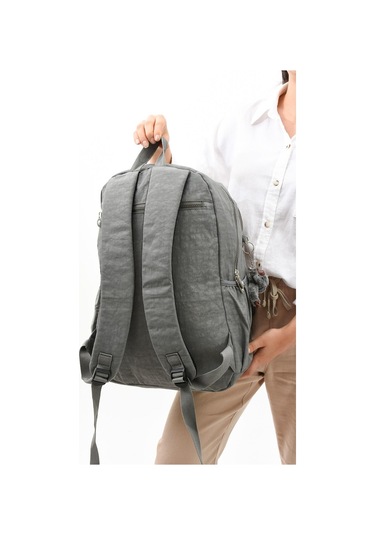 Ultra Hafif Çok Cepli Su Geçirmez Sırt Çantası Unisex Gri Model: 571-1k - Gri