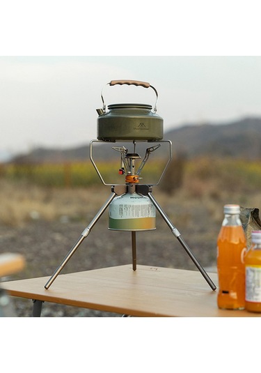 Mountainhiker-açık Kamp Gastank Ve Sobalar Braketi Ayrılabilir-gümüş Gümüş