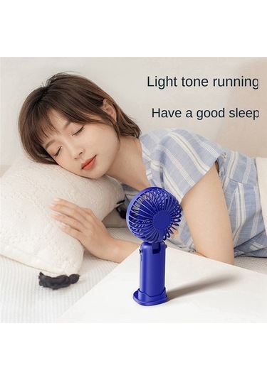 Öğrenci Yeşili Için Ekranlı 3000mah Yaz El Tipi Katlanır Fan Cluknt Yeşil