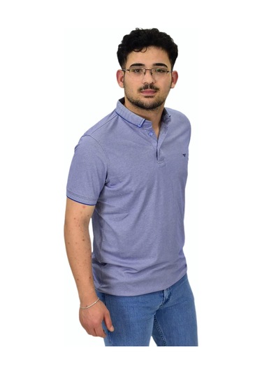 Erkek Polo Yaka Merserize Tişört 1000 Bgl-st04532 Mavi