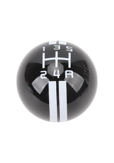 Reedark Ford Mustang 1967-2018 İçin 5 Vitesli Shelby Gt500 Stili Ergonomik Vites Kolu, Metal+reçine Malzeme, Kaydırma Kolu, 3 Adaptörlü 8mm,9mm,10mm Siyah Ve Beyaz