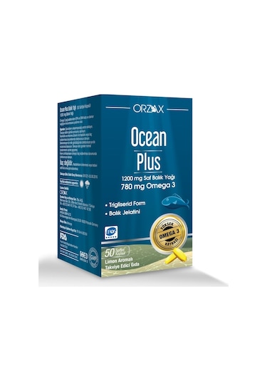 Ocean Plus Balık Yağı Omega3 1200 Mg 50 Softjel Kapsül