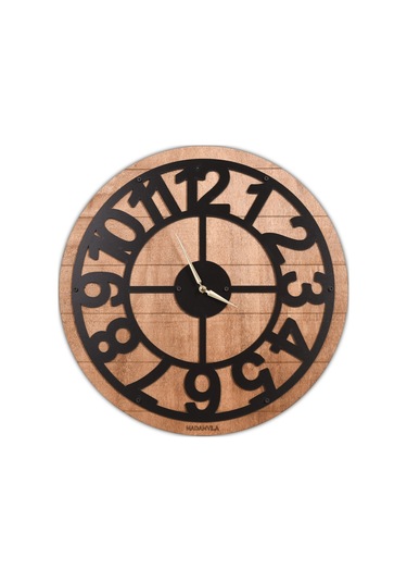 Bigtown Dekoratif Ahşap Duvar Saati - Madamvila