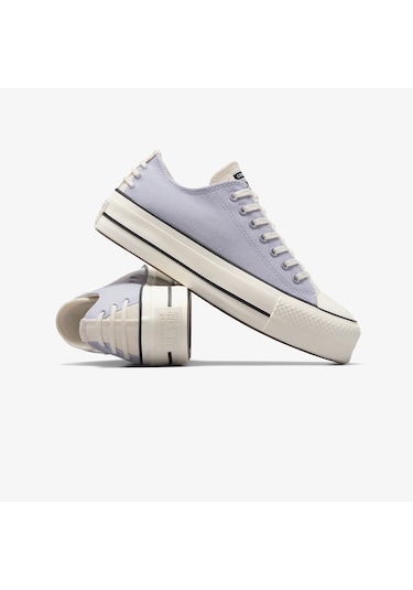Converse Chuck Taylor All Star Lift Crafted Laces Kadın Lila Platform Sneaker A12553c Mor