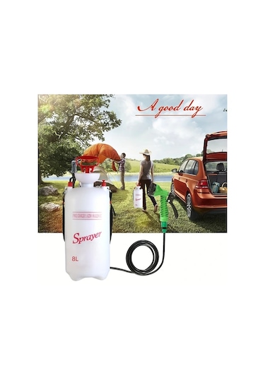 Willowhaven 2025 1.32gal Taşınabilir Kamp Duş Seti - Plaj Pompası Manuel Dalga Yıkama