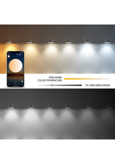 Dianziye 10w E27 Wifi Akıllı Ampul, Rgb+cct 16m Renk, 2700k-6500k, Alexa/google Ses Kontrolü, Dimmable, 220v 1 Adet