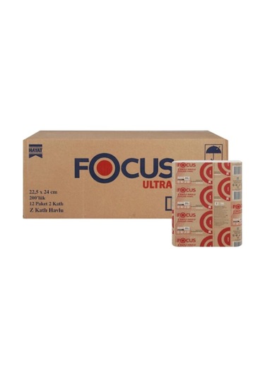 Focus Ultra Z Katlı Havlu 200'lü 12 Paket