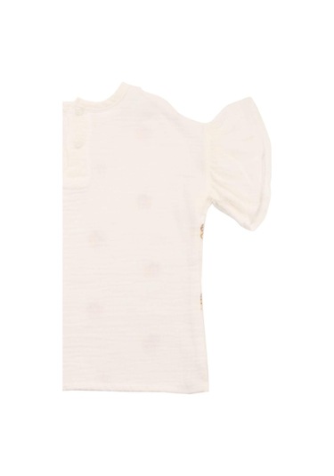 Ayıcık Baskılı Fırfırlı Şortlu Takım Yeşil Bipamuk 001