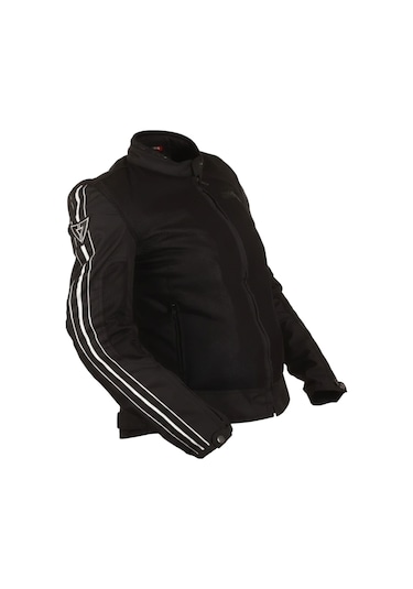 Venom Motosiklet Montu Yazlık Kadın Jessy Fileli Black Motorcu Mont