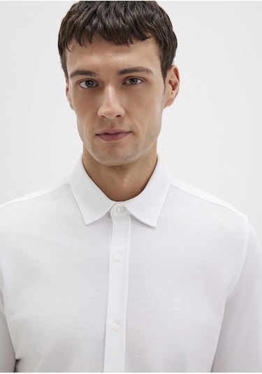 Mavi - Beyaz Gömlek 0210294-620 Beyaz