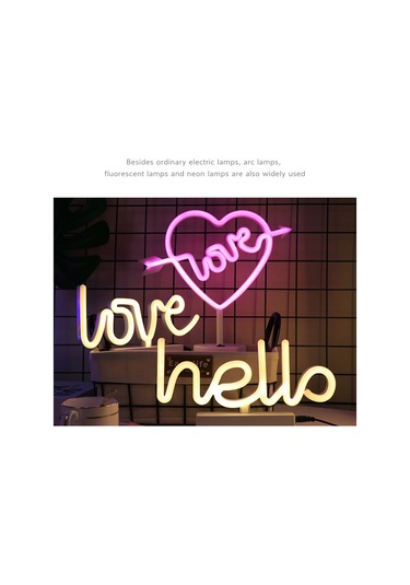 Wezone Usb Ve Pil İle Çalışan 5 Farklı Stilde Neon Gece Lambası - Dekoratif Ve Taşınabilir Diğer