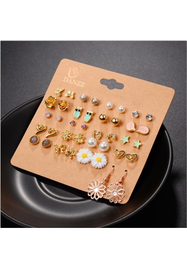 Samdoo 20 Çift Kadın Küpe Seti - Gümüş Ve Bow Desenli, Gündelik & Özel Davetler İçin Zevkli Aksesuarlar Diğer