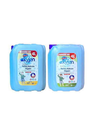 Bingo Oksijenli Çamaşır Suyu 4 Lt Çam Ve Limon 2 Li 2'li Set