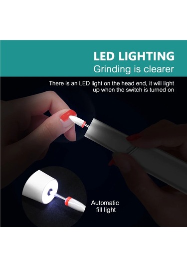 Jialan Nailpop Elektrikli Tırnak Matkap Makinesi Seti Manikür