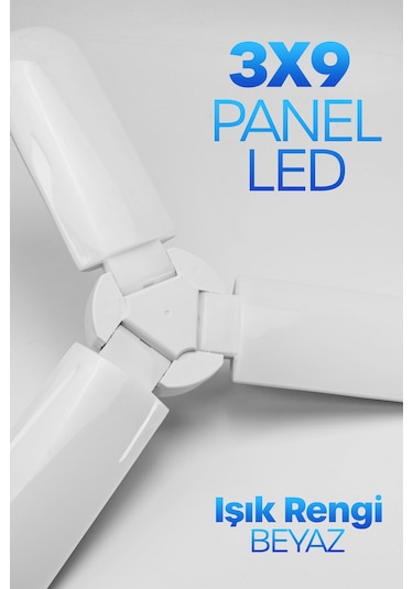 40w 3 Kanatlı Pervane Led Ampul 27 Led Tasarruflu E27 Ev Ampul 4000 Lümen Lamba Ld03 1 Ad