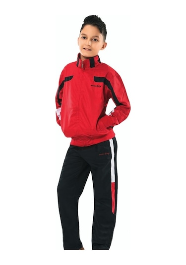 Enrico Ferry Erkek Çocuk Balıkçı Yaka Micropoly Eşofman Tkm(2115) Kırmızı