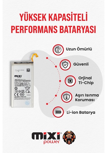 Samsung Galaxy A8 2018 Uyumlu Tam Kapasiteli Batarya