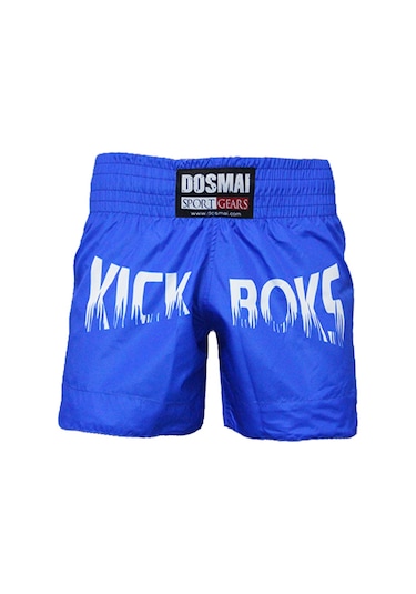 Dosmai Dijital Baskılı Kick Boks Spor Şort Mavi Kbs248