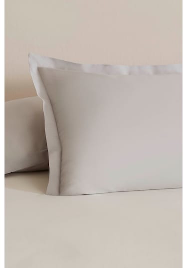 Karaca Home Basic Volanlı 2'li Yastık Kılıfı Gri 50x70 Cm Gri