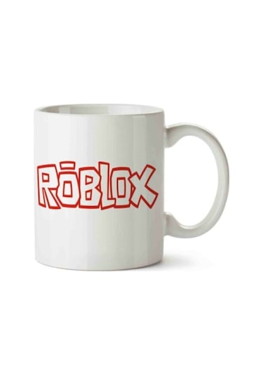 Roblox Logo Baskılı Kupa Bardak Beyaz