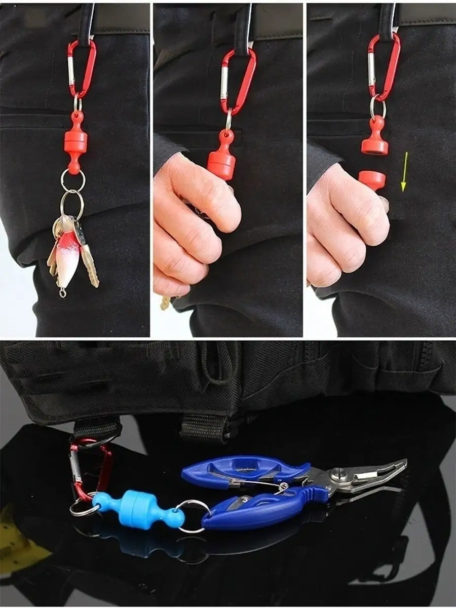 Fıshroom Balıkçılık İçin Manyetik Kilitli Anahtarlar İçin Taktik Karabina 18542208